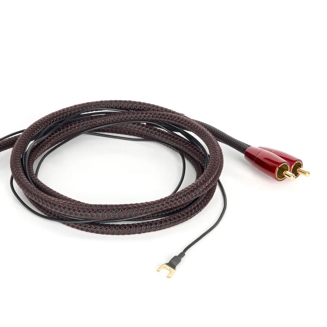 1.5.AudioQuest Golden Gate Turntable | RCA Turntable Cable + Ground Wire