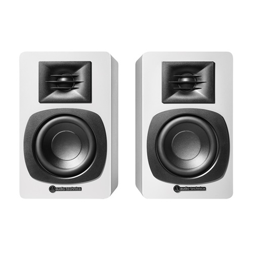 Audio-Technica AT-SP3X Bluetooth Bookshelf Speakers (White)