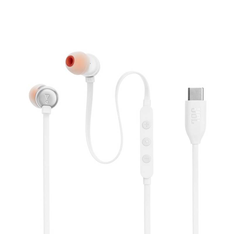 ג'י בי אל - JBL אוזניות In Ear Tune T310C - לבן