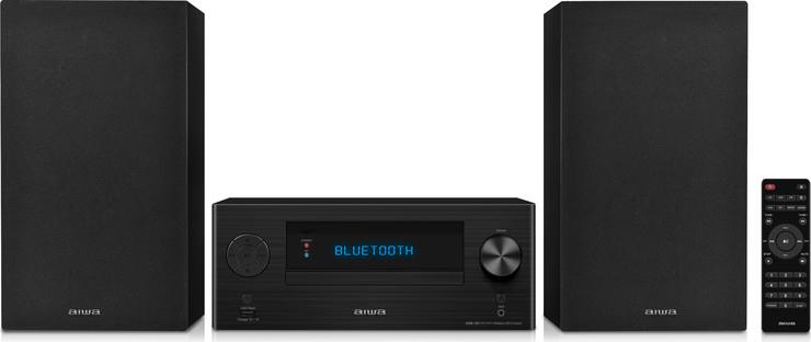 AIWA - מערכת סטריאו קומפקט דיסק כולל רמקולים בלוטוס