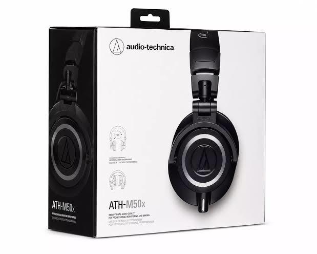 Audio-Technica ATH-M50X Professional On The Ear Headphones - Black