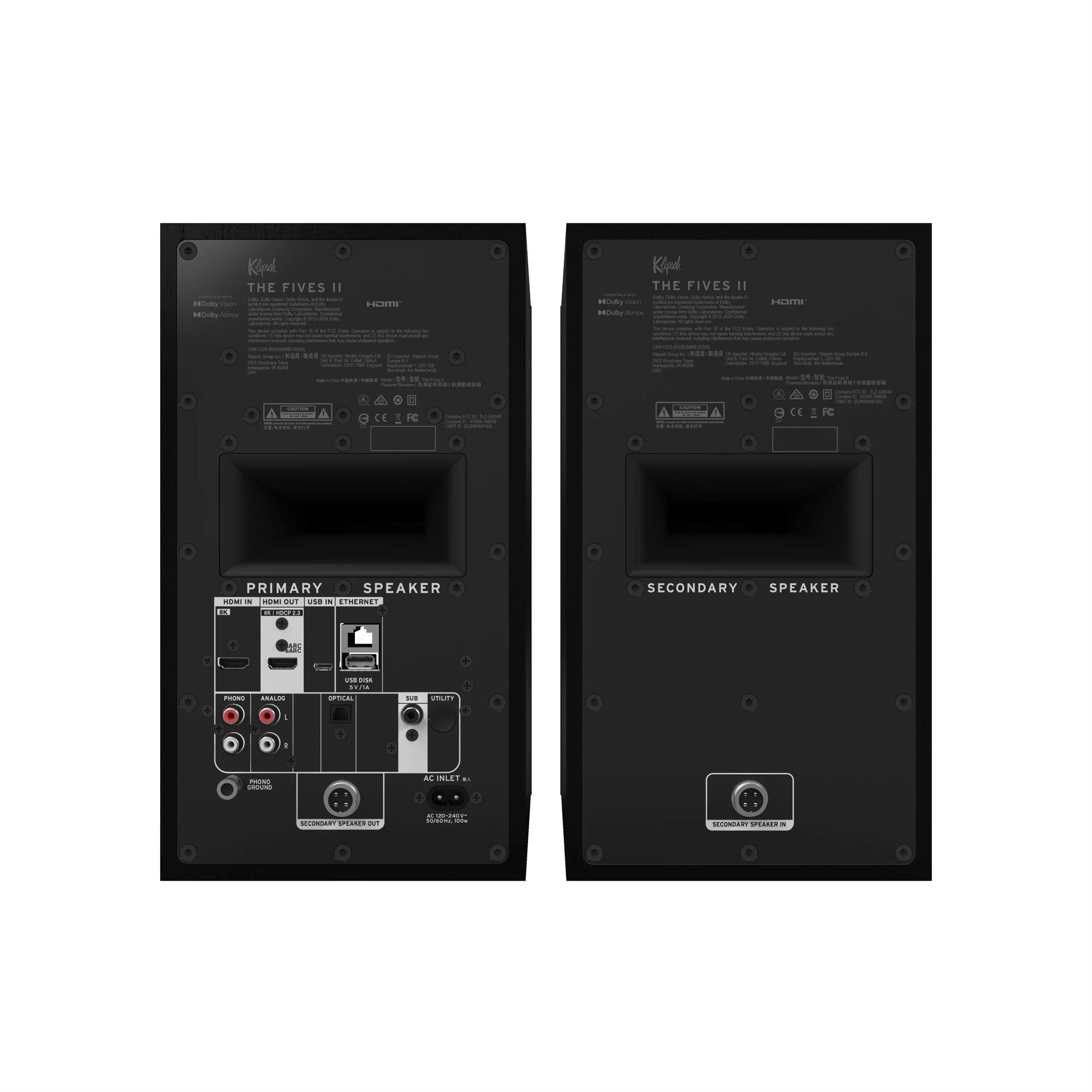 Klipsch The Fives II  - Ebony - שחור
