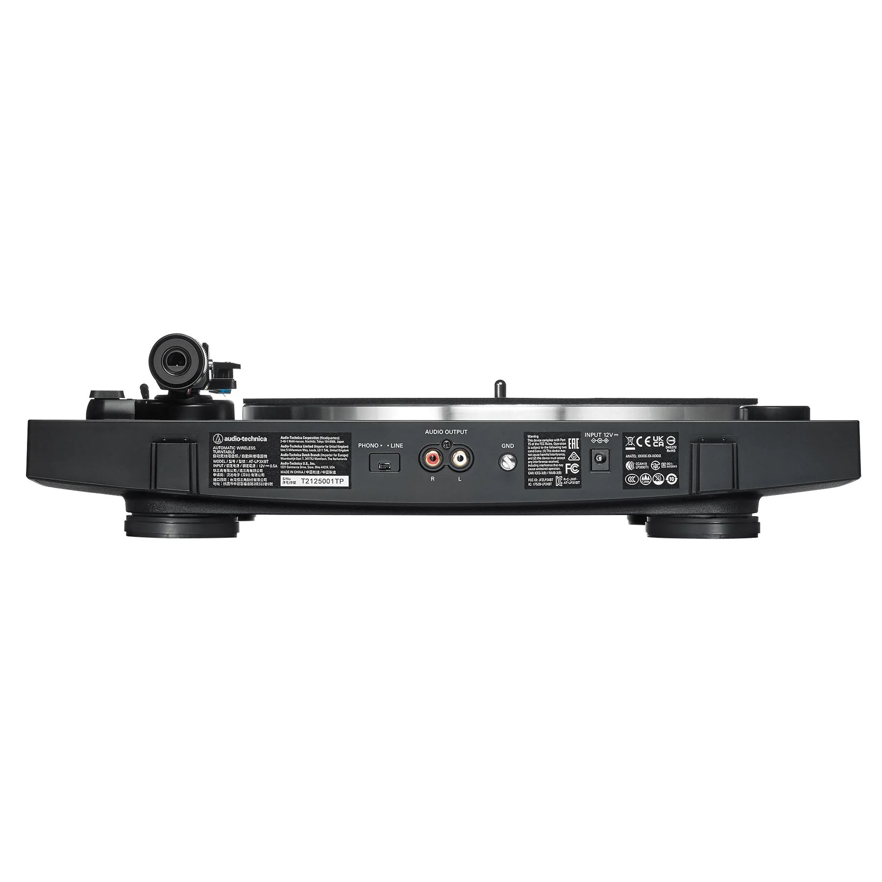 פטיפון אוטומטי - Audio Techica Atlp3xbtbk Bt Turntable Auto Black